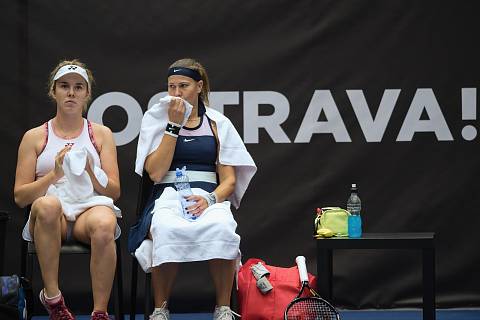 tenisový turnaj Agel Open Ostrava 2022 (středa). Linda Nosková a Lucie Hradecká