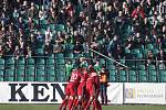 Zápas fotbalové Fortuna ligy mezi  Bohemians Praha 1905 - SK Sigma Olomouc v Ďolíčku