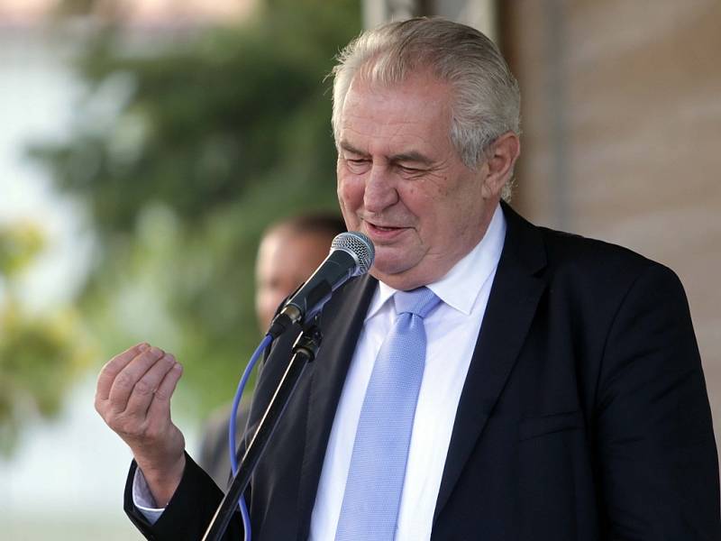 Prezident Miloš Zeman na návštěvě Hanušovic