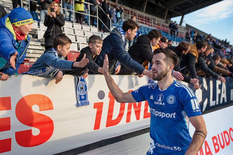 Utkání 24. kola fotbalové FORTUNA:LIGY mezi SK SIgma Olomouc a FK Mladá Boleslav.