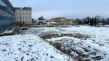 Pozemek pro nový superpavilon ve fakultní nemocnici v Olomouci, 5. prosince 2023