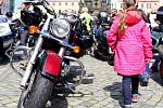 Jarní sraz motorkářů na olomouckém Horním náměstí