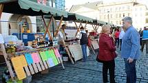 Farmářský trh na Horním náměstí v Olomouci