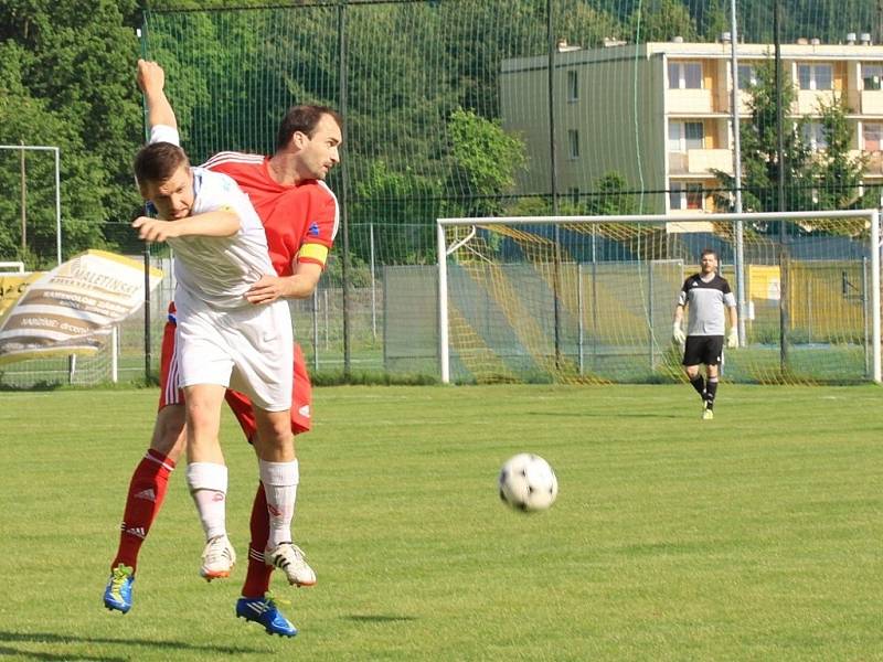 FK Šternberk (v červeném) vs. FC Kralice na Hané