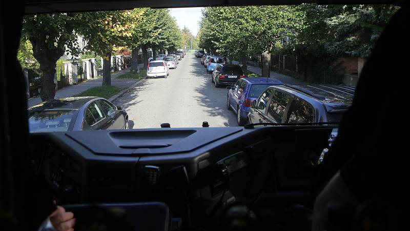 Hasiči testovali průjezdnost ulic v Olomouci