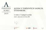 Renovace altánu v Tyršových sadech ve Šternberku získala třetí místo v celostátní soutěži Památka roku 2019