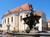 Kašna Tritonů na náměstí Republiky v Olomouci