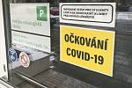 Očkovací centrum proti Covid-19 ve FN Olomouc, 15. ledna 2021