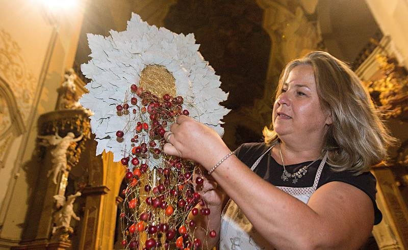 Výzdoba olomouckých památek v rámci výstavy podzimní Flora 2019