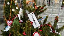 Více než dvě desítky dětmi nazdobených vánočních stromečků letos zkrášlily Hlavní náměstí ve Šternberku, 4. prosince 2022