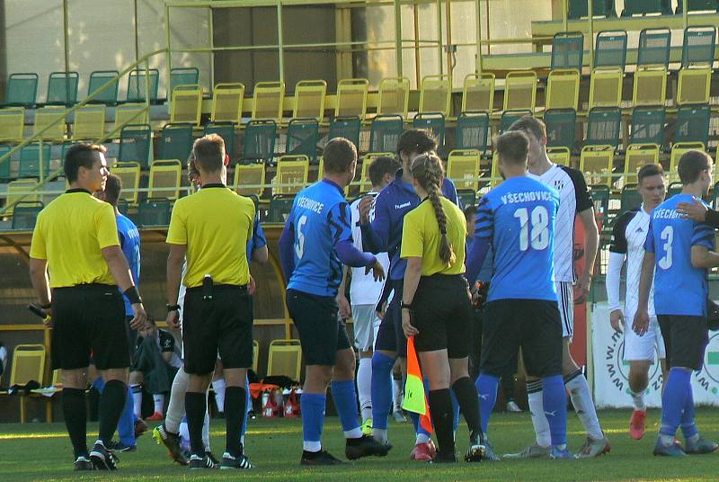 Fotbalisté 1. HFK Olomouc podlehli doma Tatranu Všechovice 0:2.