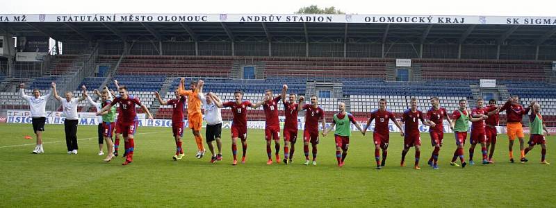 Výběr amaterských hráčů České republiky (Olomoucký kraj) remizoval se Slovenskem 0:0 a slavil postup na mistrovství Evropy amatérů