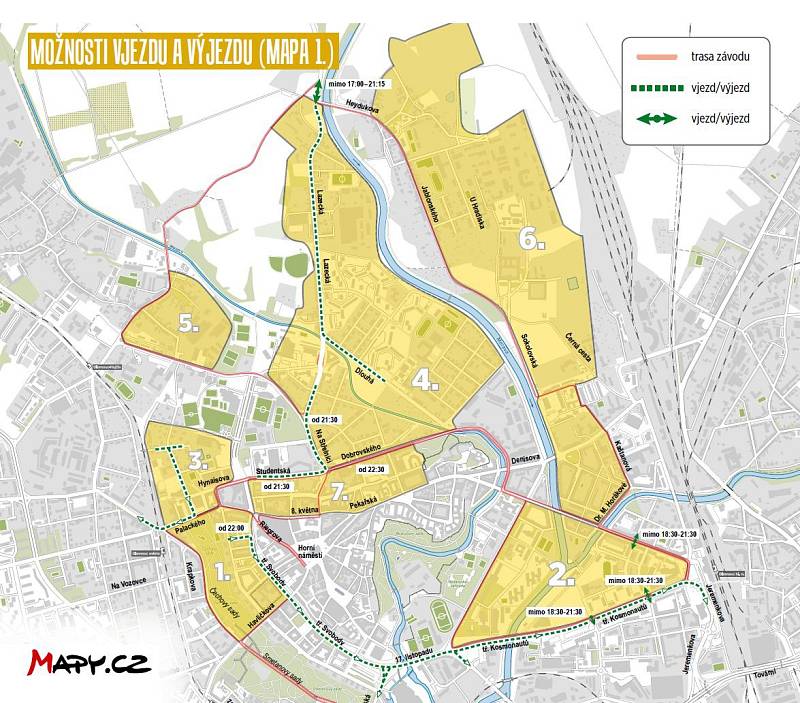 Dopravní omezení během olomouckého půlmaratonu 2018