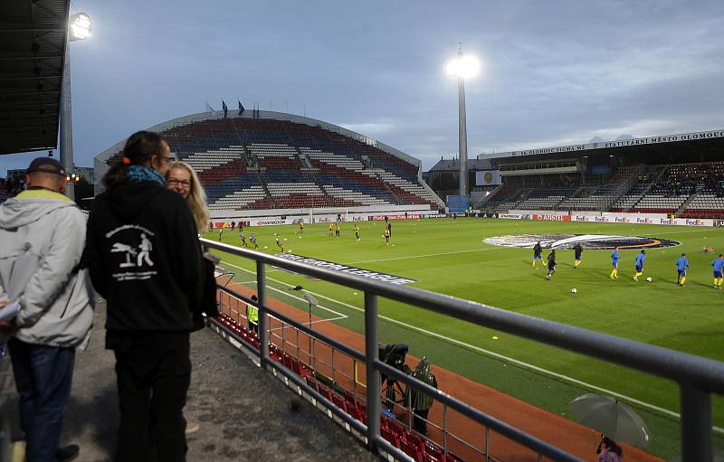 Andrův stadion před zápasem Evropské ligy mezi Zlínem a Tiraspolem