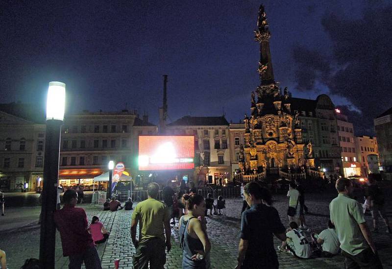 Přenos z Eura na Horním náměstí v prvním poločase zkolaboval