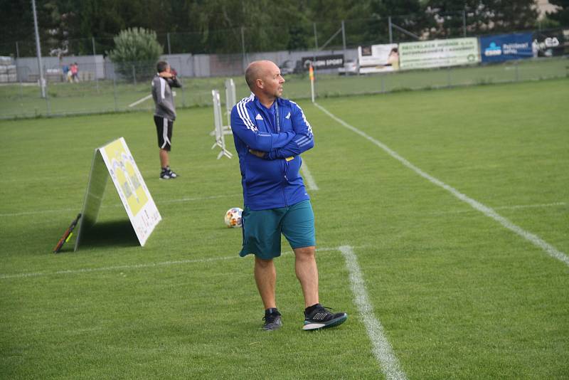 Fotografie z utkání 1. kola divize E mezi celky FK Šternberk a 1. HFK Olomouc