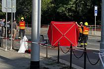 Tragická nehoda ve Wolkerově ulici v Olomouci. Tramvaj srazila chodkyni. 14.9.2023