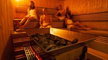 Sauna v městských lázních v Novém Městě na Moravě