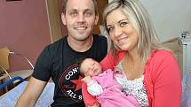 Ellen Smolová se narodila 11. července v 15.09 hodin a v porodnici jí navážily 3,510 kg. S rodiči Terezou Krásovou a Tomášem Smolou bude doma v Ústí nad Orlicí.