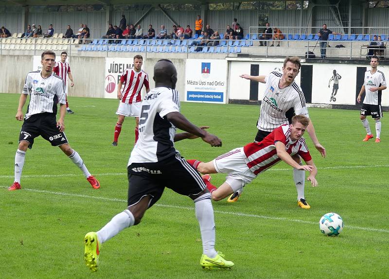 Česká fotbalová liga: TJ Jiskra Ústí nad Orlicí - SK Viktorie Jirny.