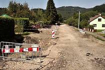 Rekonstrukce silnice v obci Hrádek.