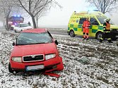 Dopravní nehoda v Líšnici.