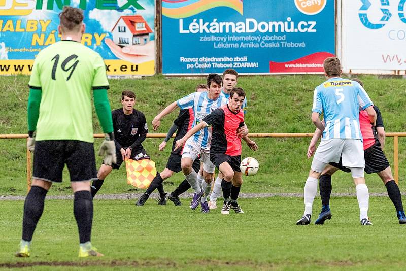 Krajský přebor ve fotbale: Česká Třebová - Slatiňany.