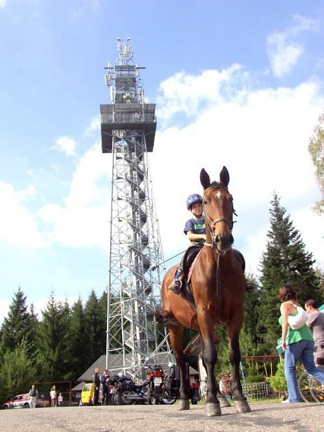 Rozhledna „Stříbrná krasavice“. 