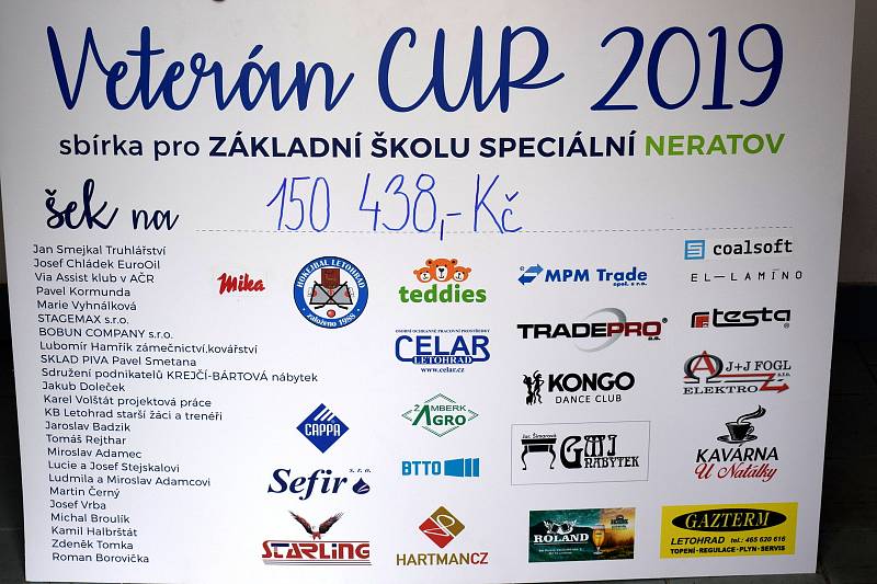 Hokejbaloví veteráni pro školu v Neratově vybrali přes 150 tisíc korun.