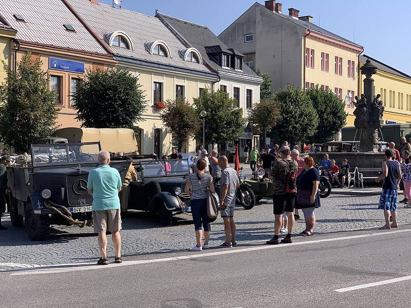 Spanilá jízda projížděla v sobotu 14. srpna Orlickými horami.