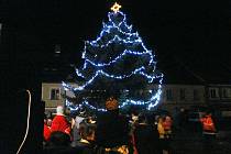 Rozsvícení vánoční stromu v Letohradě.