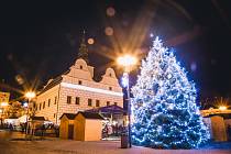 Vánoční strom v Lanškrouně.