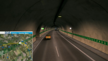 Vizualizace dálnice D35 v úseku Ostrov - Vysoké Mýto s tunelem Homole