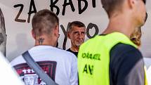 Bývalý premiér Andrej Babiš ve Vysokém Mýtě