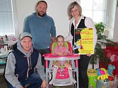 Výtěžek z dobročinného festivalu Krychlefest byl 20. září předán rodičům dvouleté Valerie z Tatenic, která trpí spinální svalovou atrofií.