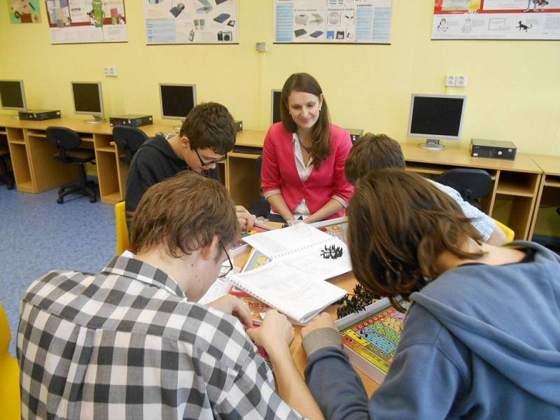 Stavebnice Voltík darované firmou Forez škole v Damníkově.  