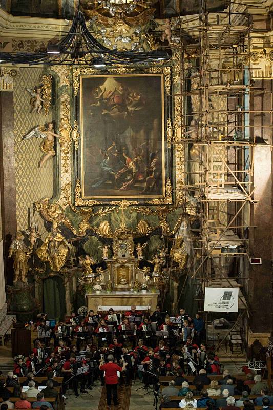 Česko-německý akordeonový orchestr v Žamberku.