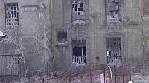 Mlýn v Letohradu po požáru v roce 2003.