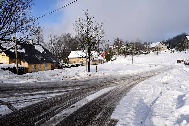 Obec Líšnice o letošní zimě.