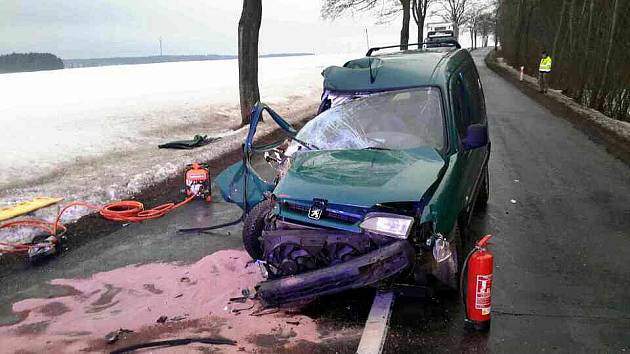 Tragická nehoda se stala v sobotu odpoledne mezi Poličkou a Jedlovou. Auto narazilo do stromu, spolujezdkyně zemřela, dítě a řidič skončili v nemocnici.