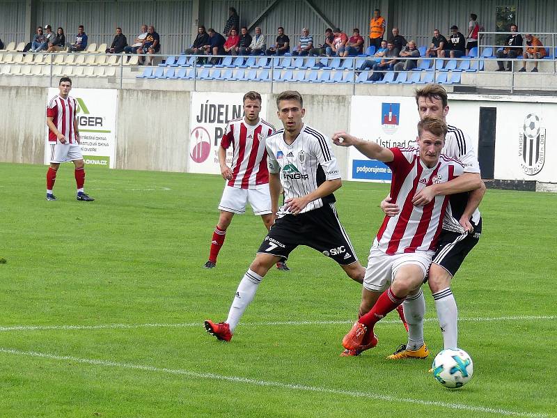 Česká fotbalová liga: TJ Jiskra Ústí nad Orlicí - SK Viktorie Jirny.