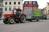 Zemědělci z Orlickoústecka podpořili demonstraci českých i evropských farmářů kvůli cenám mléka.