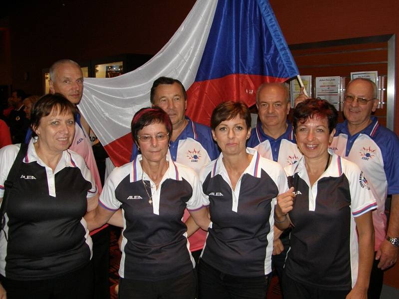 Česká bowlingová reprezentace v Las Vegas.