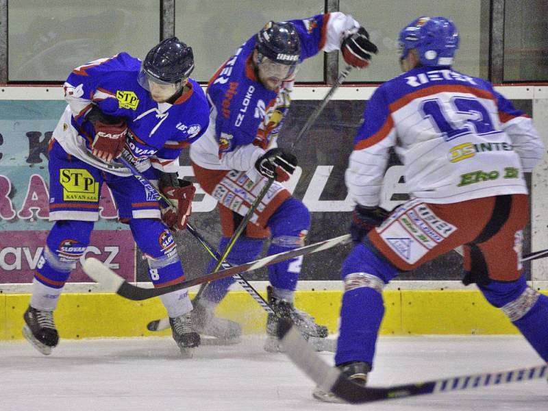 Finále play off krajské hokejové ligy: HC Kohouti Česká Třebová - HC Slovan Moravská Třebová.