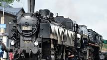 Parní lokomotivy v sobotu brázdily koleje Orlickoústecka a Králicka. Na trať vyjela Ventilovka i Němka, které táhly zrestaurované dobové vagóny.