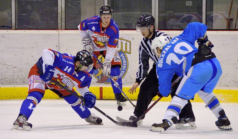 Krajská hokejová liga - čtvrtfinále play off: HC Kohouti Česká Třebová - HC Světlá nad Sázavou.