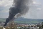 Požár galvanovny v Lanškrouně