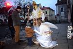 U letohradského muzea se konala tradiční Mikulášská nadílka.