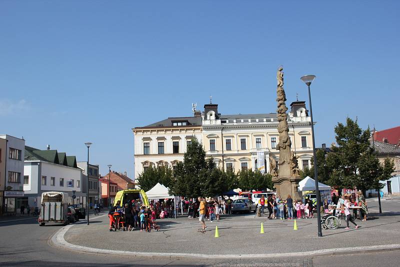 Všechny složky integrovaného záchranného systému dorazily na choceňské náměstí.