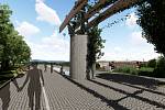 Vizualizace budoucího dopravního terminálu v Lanškrouně podle návrhu Atelieru 90.